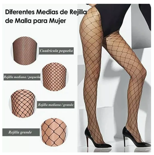 Ventas al por Mayor de Pantys de Malla, Hoyos Pequeño, Mediano, Grande y Extra Grandes, estilo Juvenil, Dark