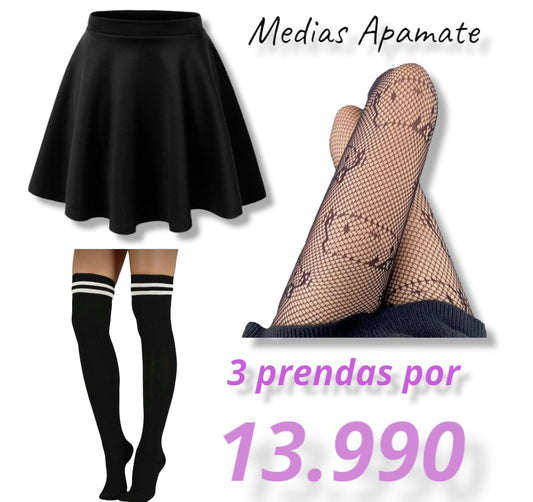 Combo Kitty Kuromi (falda-panty de red-bucanera)