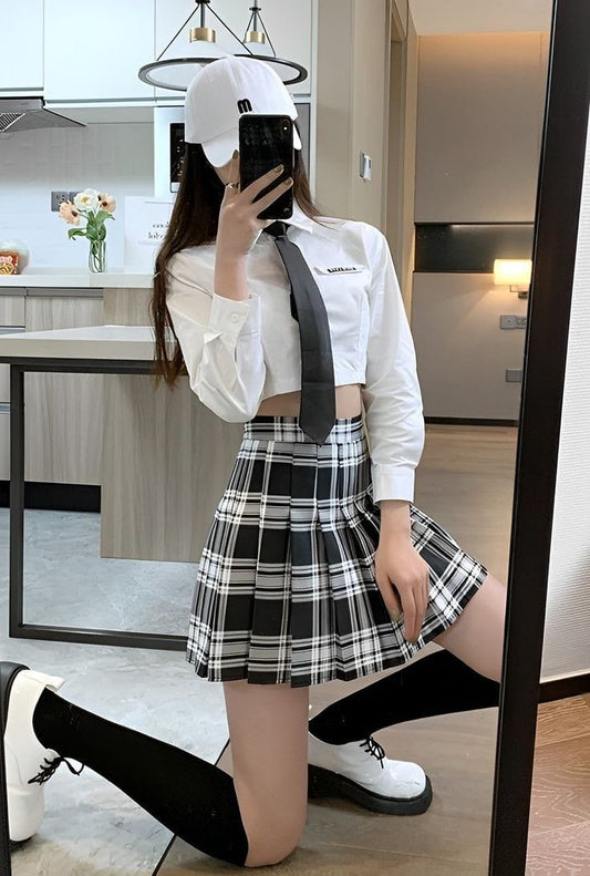 Combo de Faldas Plisadas Cuadrille, juveniles estilos kawaii e-girls obsequio a elegir