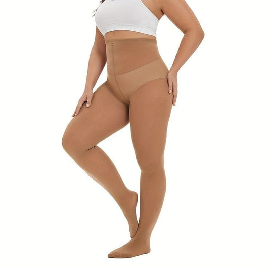 Pantys lisas transparentes Negra y Color Piel.