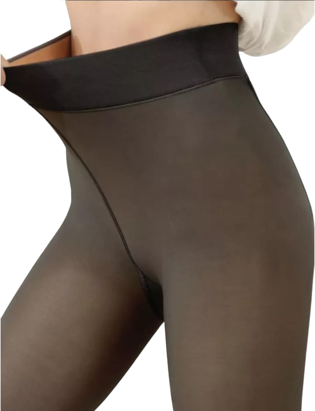 Pantys Efecto Piel, Beige y Blanca todas con chiporro ideal para otoño y el invierno, tus piernas estarán abrigadas y protegidas del frio