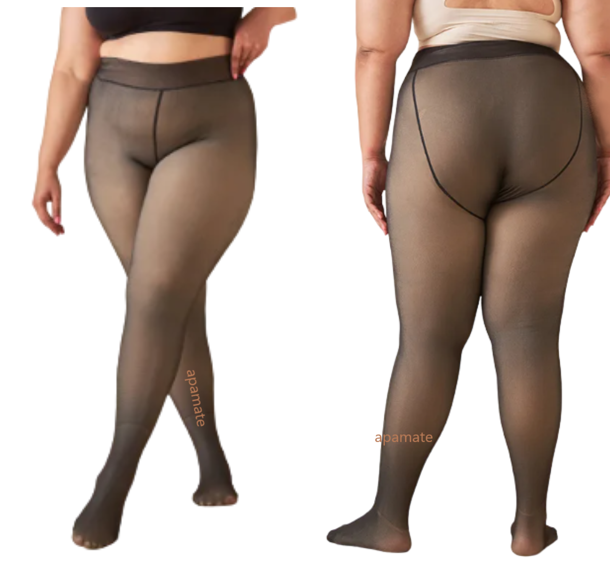 Pantys Efecto Piel, Beige y Blanca todas con chiporro ideal para otoño y el invierno, tus piernas estarán abrigadas y protegidas del frio