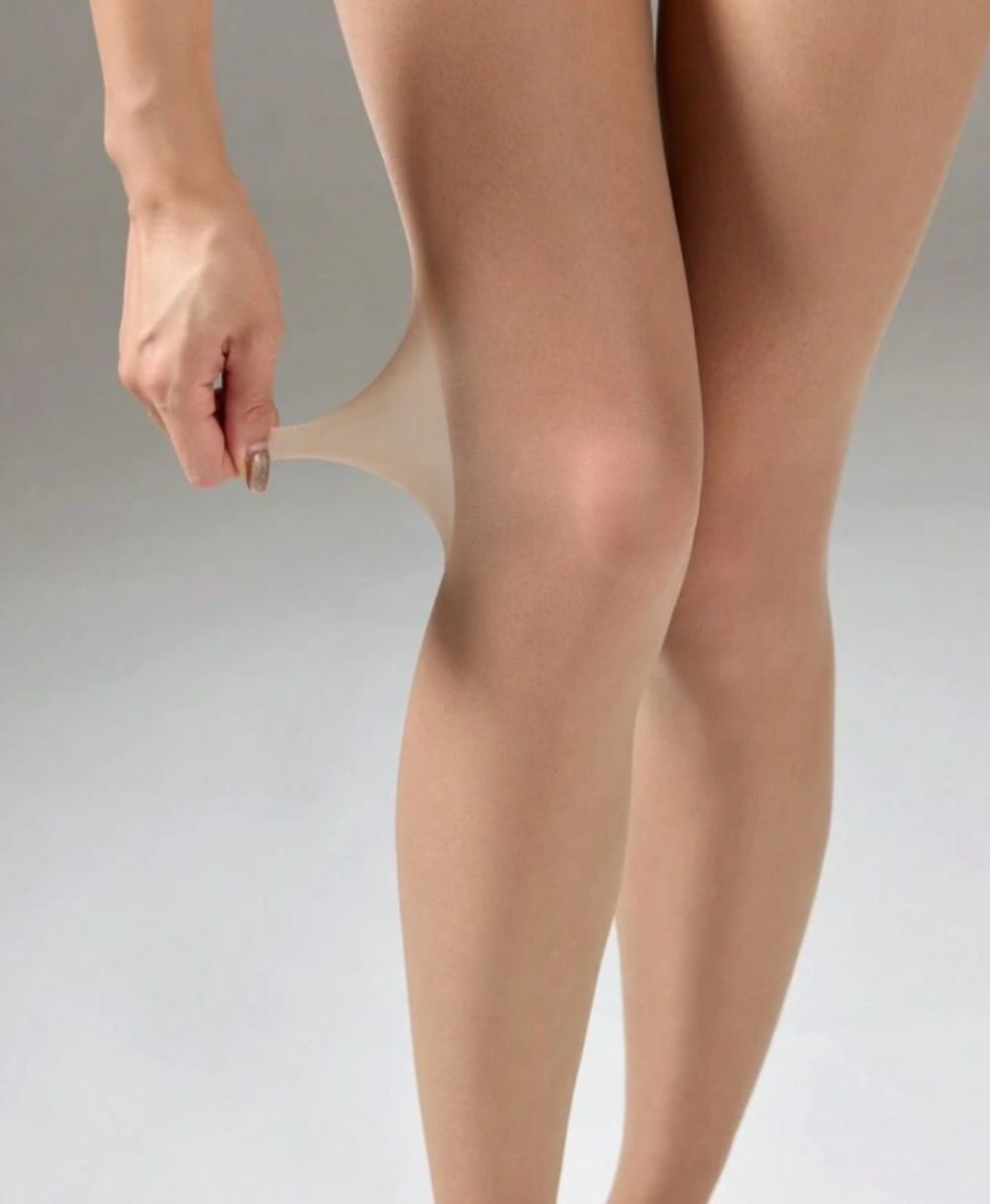 Pantys lisas transparentes Negra y Color Piel.