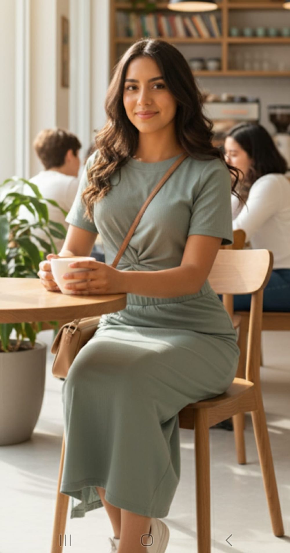 Vestido Casual Largo con Abertura Ajustable en la Pierna Mujer