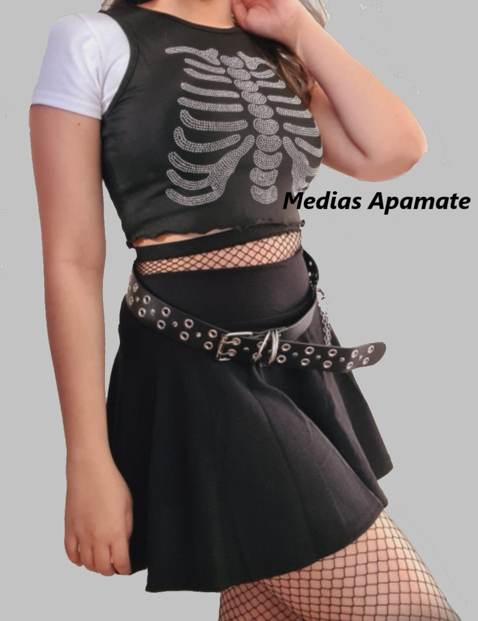 Falda Lisa Negra, completa tu estilo dark, punk, kawaii, estilo juvenil