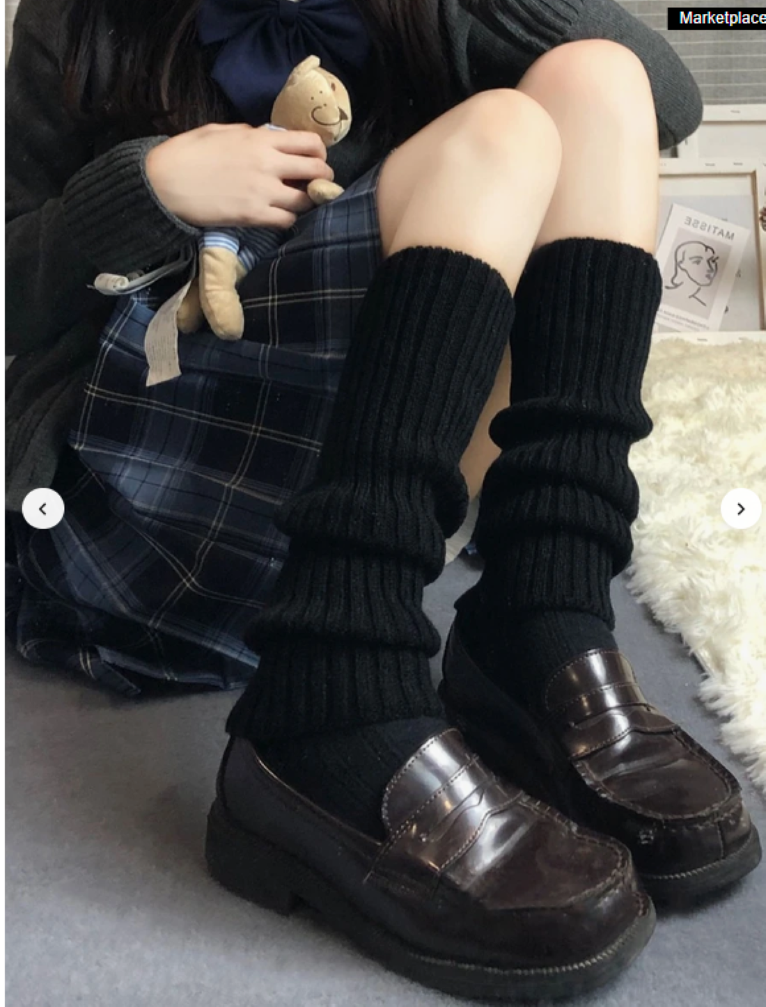 COMBO Outfit invernal tres prendas, Falda, Panty Efecto Piel y Polaina