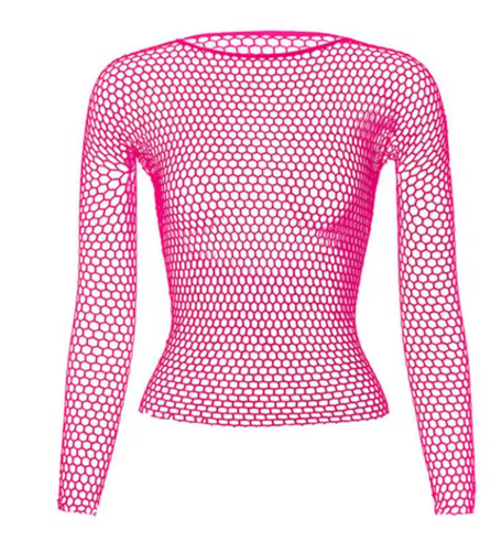 Poleras y Top de Malla Hoyo Grande y Pequeños.