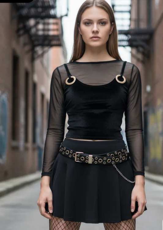 Falda Lisa Negra, completa tu estilo dark, punk, kawaii, estilo juvenil