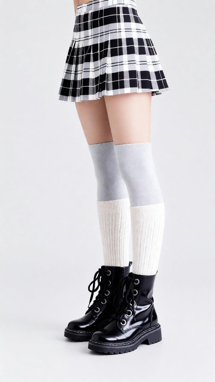 Faldas Plisadas Cuadrille, juveniles estilos kawaii, egirl, dark