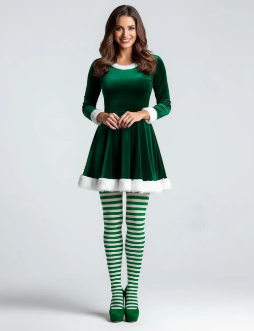 Pantys Rayadas, para resaltar en tus fiestas , Navidad, Cosplay,Halloween