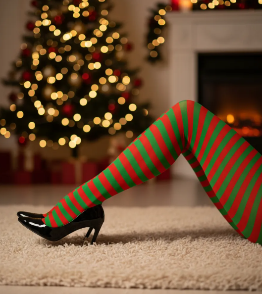 Pantys Rayadas, para resaltar en tus fiestas , Navidad, Cosplay,Halloween