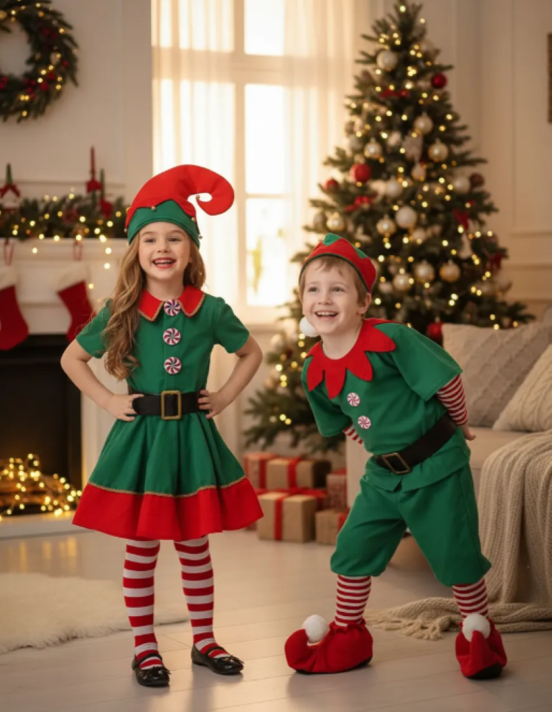 Pantys Navideñas para Niños y Niñas edad de 4 a 8 años