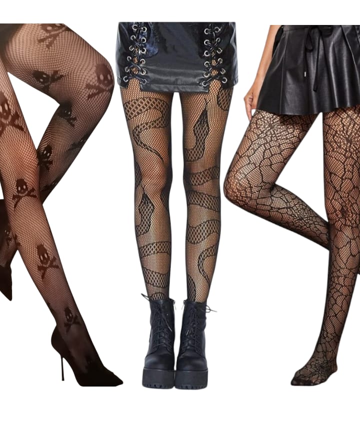 Pantys de Red Variedad de Diseños para los Diferentes Estilo, Rock, Punk, Dark, Gotico, Otaku, kawaii