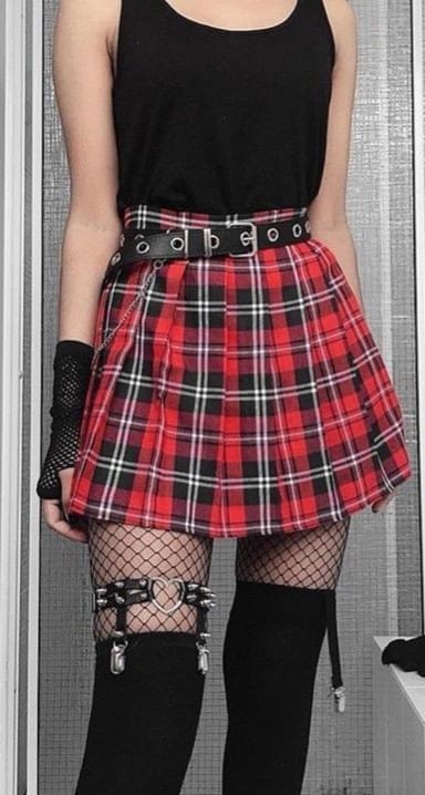 Combo de Faldas Plisadas Cuadrille, juveniles estilos kawaii e-girls obsequio a elegir
