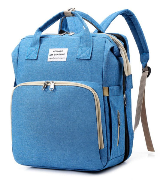 Pañalera Bolso Morral Cambiador De Bebe Cuna Expandible