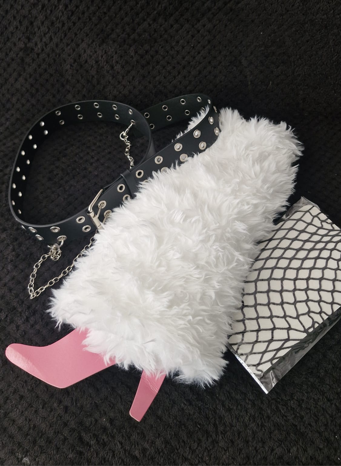 POLAINAS PELUDAS ESTILOS YK2 GÓTICO Y KAWAII