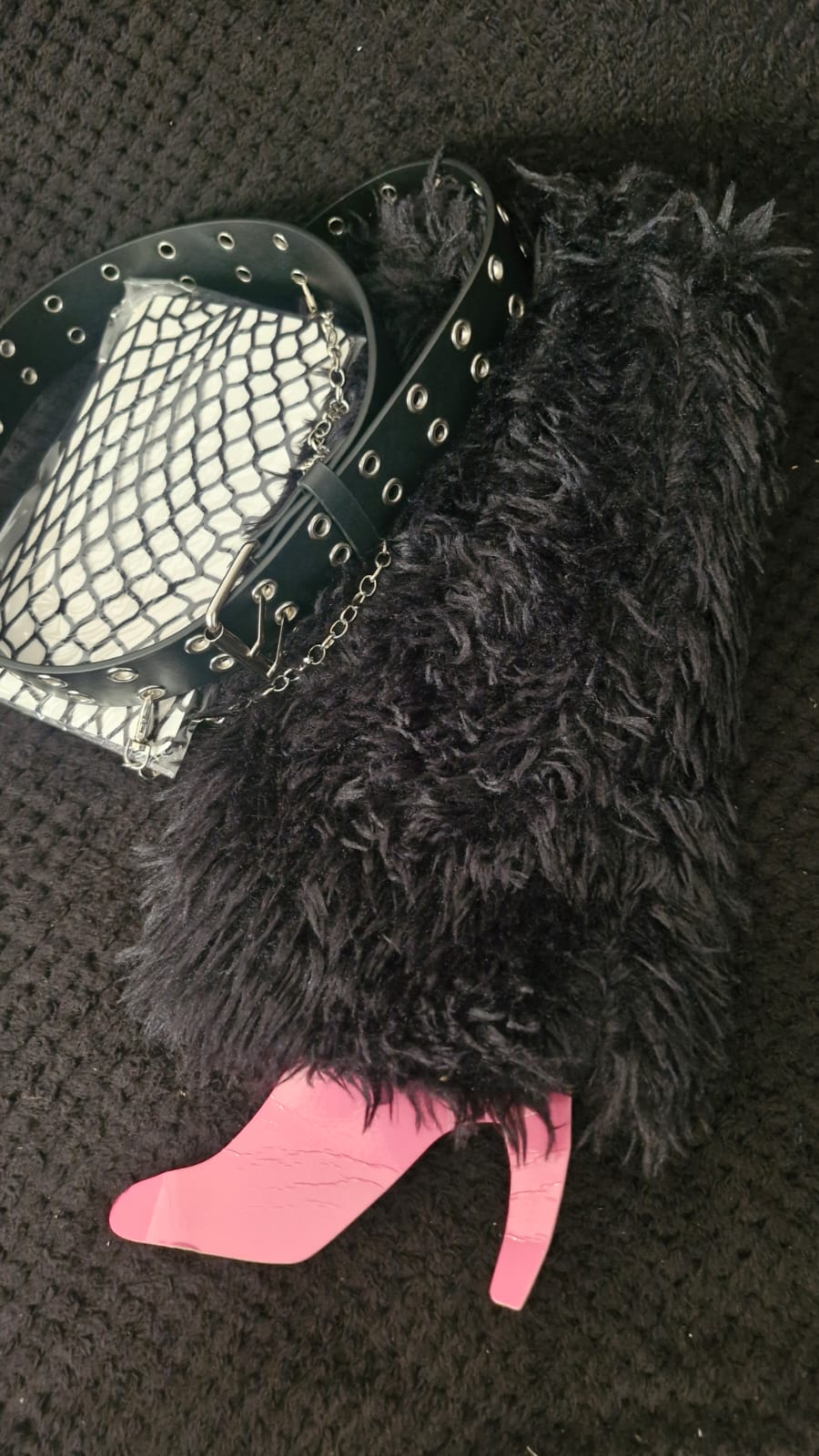 POLAINAS PELUDAS ESTILOS YK2 GÓTICO Y KAWAII