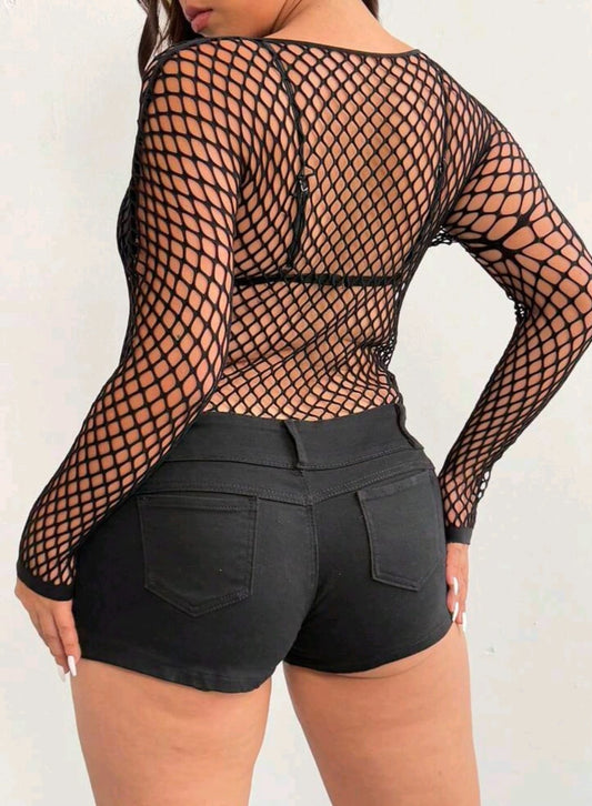 Poleras y Top de Malla- Hoyo Grande y Pequeños.
