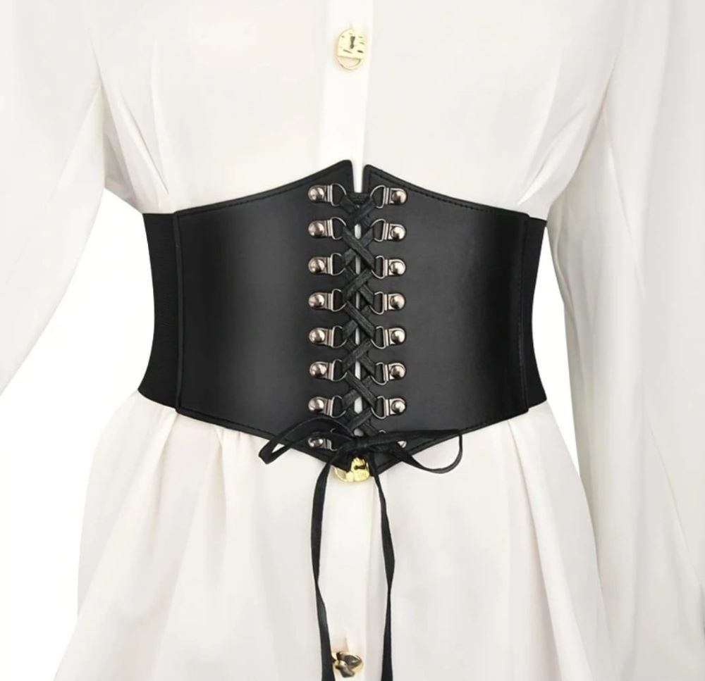 COMBO fada Negra Lisa,Guantes,corset cinturilla  y una Calceta Bucanera; Elige tu Outfit